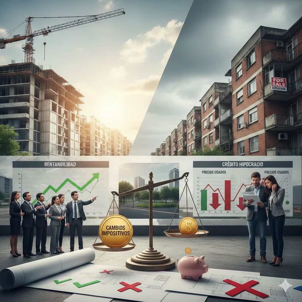 El mercado inmobiliario ante un 2026 de cautela: crédito, costos y ...